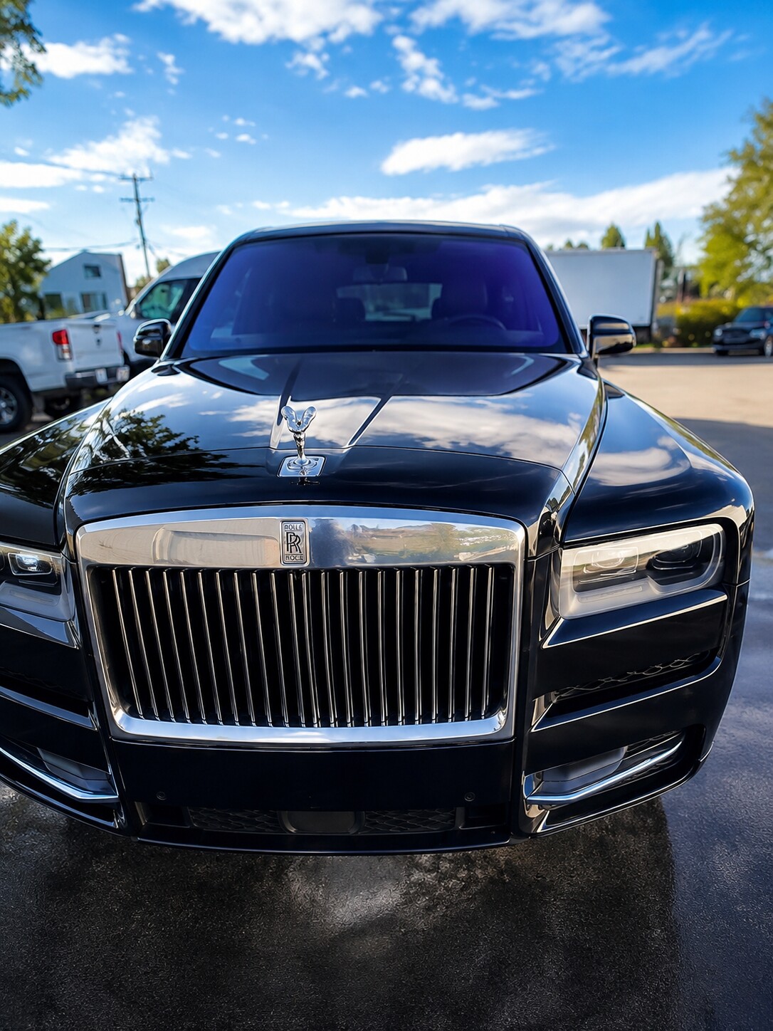 Black Rolls-Royce after premium detailing at Crown Detail Hub